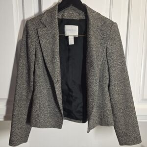 French Vintage Designer Votre Nom Charcoal Blazer